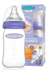 BIBERON NATURAL WAVE B.ANCHA BPA FREE 160 ML 3S LANSINOH - BBXpress